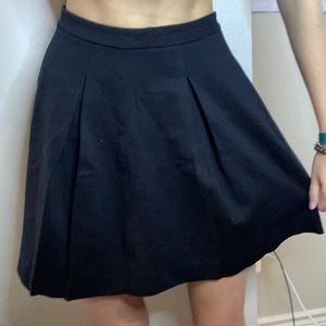Black Pleated Express Skirt